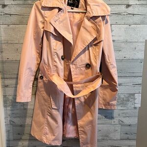 Ladies Pink Trench Coat